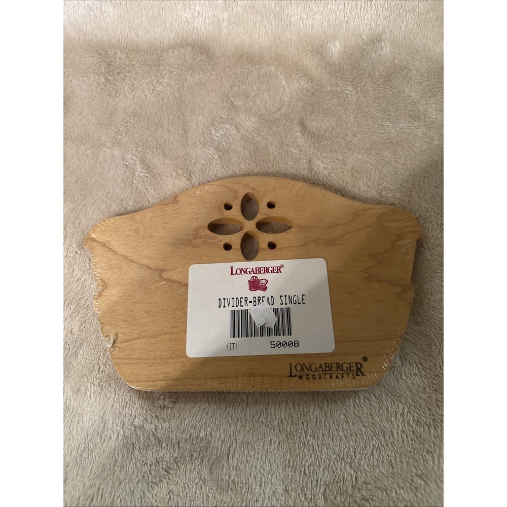 LONGABERGER Woodcrafts Bread Basket Wood Divider Single New